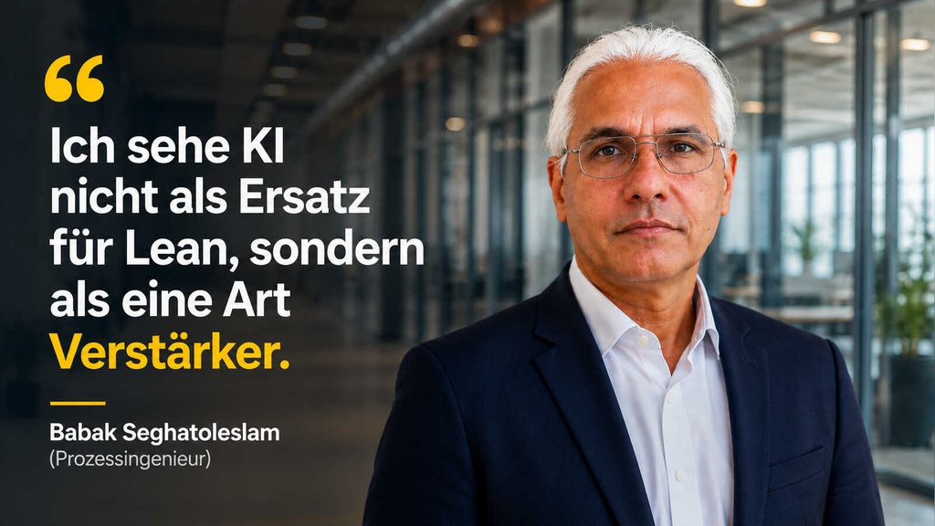 Babak Seghatoleslam über KI und Lean in der Prozessoptimierung
