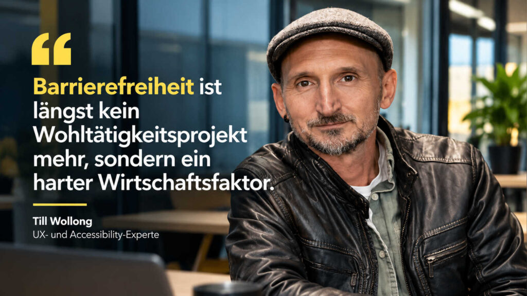 Till Wollong über barrierefreie Software und Enterprise-UX