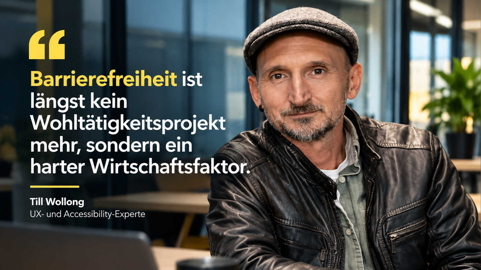 Till Wollong über barrierefreie Software und Enterprise-UX